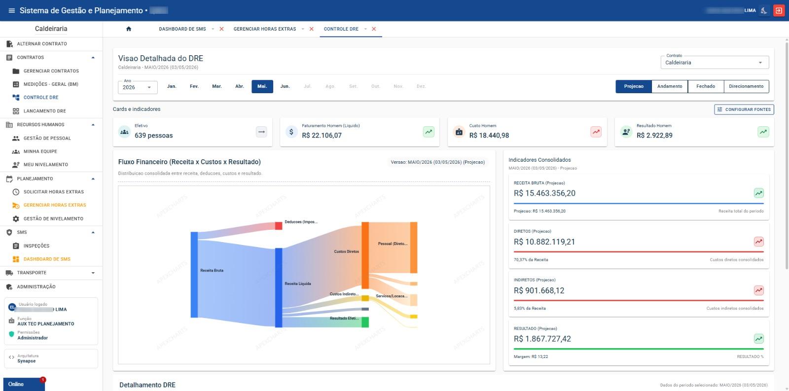 Interface do projeto HWSI (Hub de Workflow e Sistema Integrado)